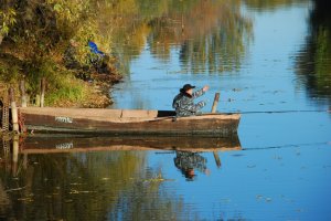 Рыбалка на Москве-реке осенью